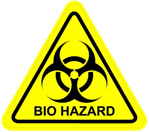 Biohazard Warning Sign Sticker