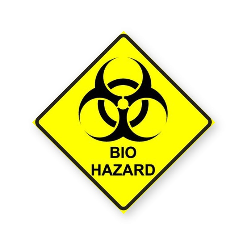 BioHazard Diamond Warning Sign Sticker product image