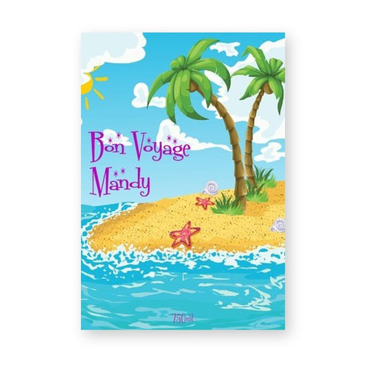 Bon Voyage Wine Label product image