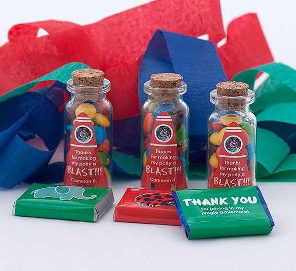 Boys Party Favours labels