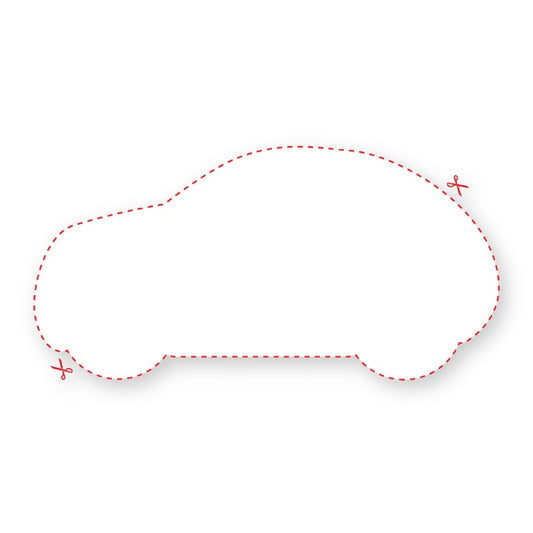 Blank Car or Auto Shaped Label product image