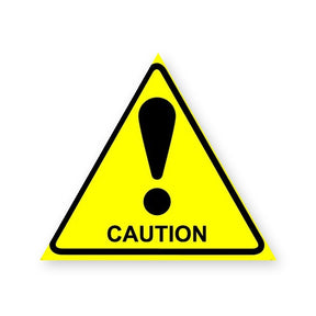 Caution Warning Sign Sticker product image