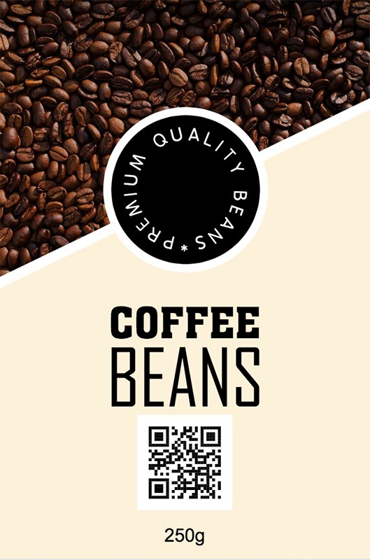 Coffee Beans Label