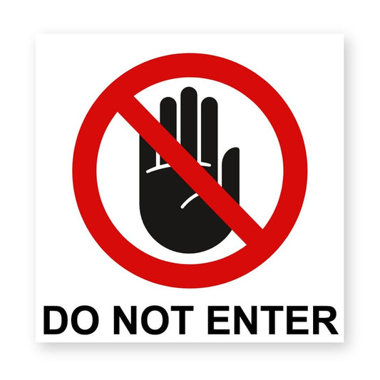 Do Not Enter Warning Symbol Sticker product image