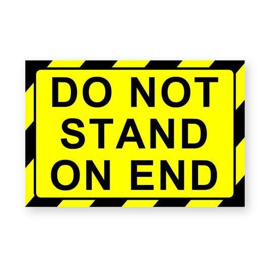 Do Not Stand On End Label product image
