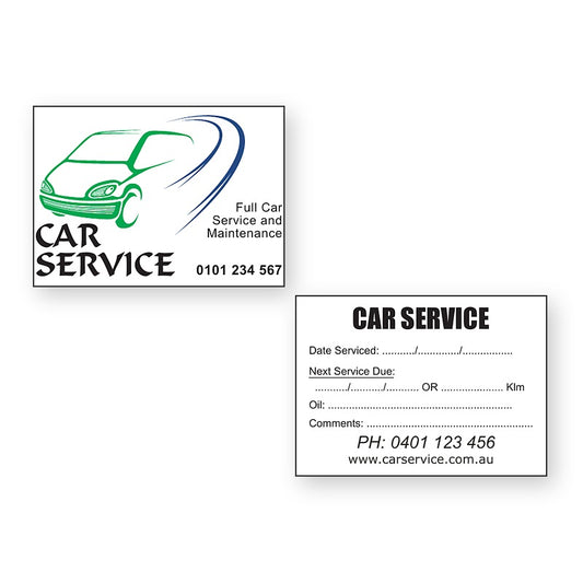 Double Sided Windscreen Stickers front and back sticker design