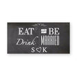 Eat Drink and be Married Label product image