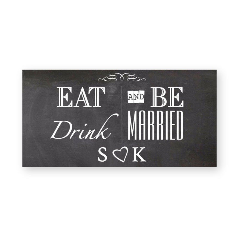 Eat Drink and be Married Label product image