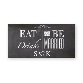 Eat Drink and be Married Label product image