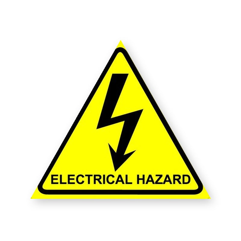 Electrical Hazard Warning Sign Stickers product image