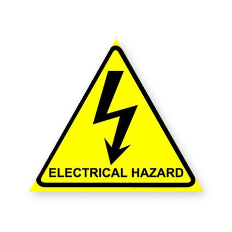 Electrical Hazard Warning Sign Stickers product image