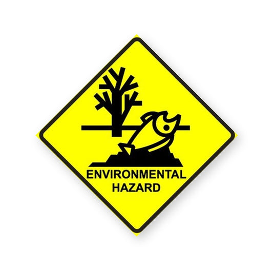 Enviromental Hazard Diamond Warning Sign Sticker product image