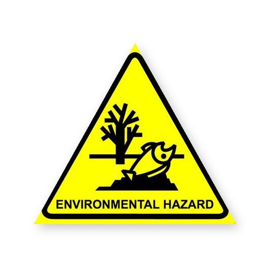 Enviromental Hazard Sign Sticker product image