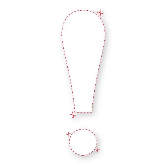 Blank Exclamation Mark Shaped Label product image