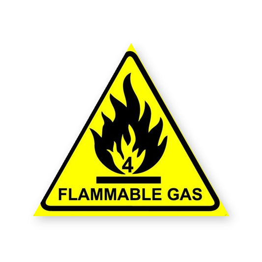 Flammable Gas Warning Sign Sticker product image