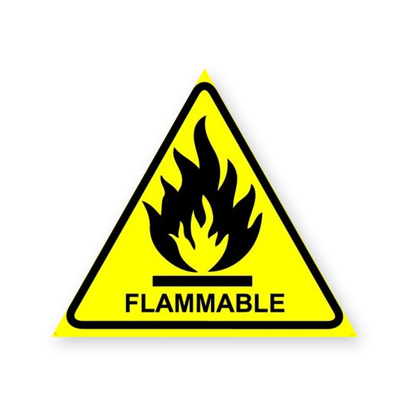Flammable Warning Sign Sticker product image