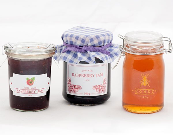 Honey and Jam Product Labels