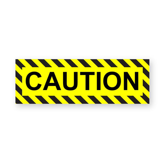 General Caution Warning Sign Sticker