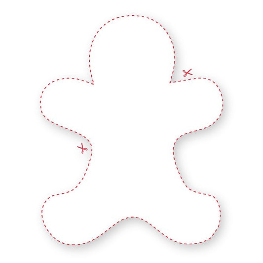 Blank Ginger Bread Man Shaped Label product image