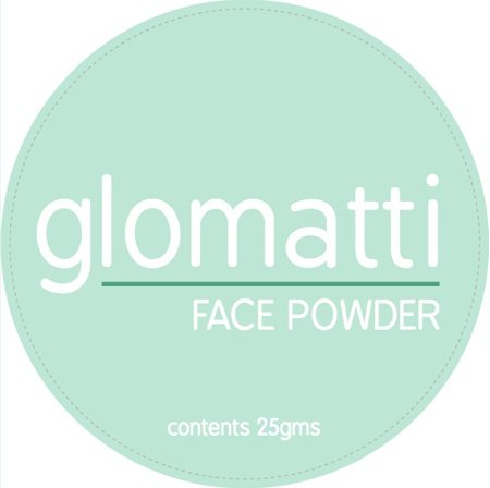 Glomatti Face Powder cosmetic Label