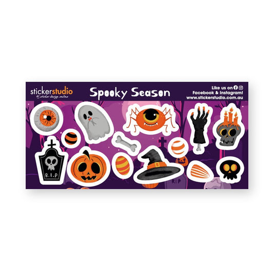 Halloween Spooky Season Free Sticker sheet