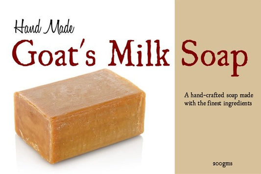 Hand Made Goat's Milk Soap Label