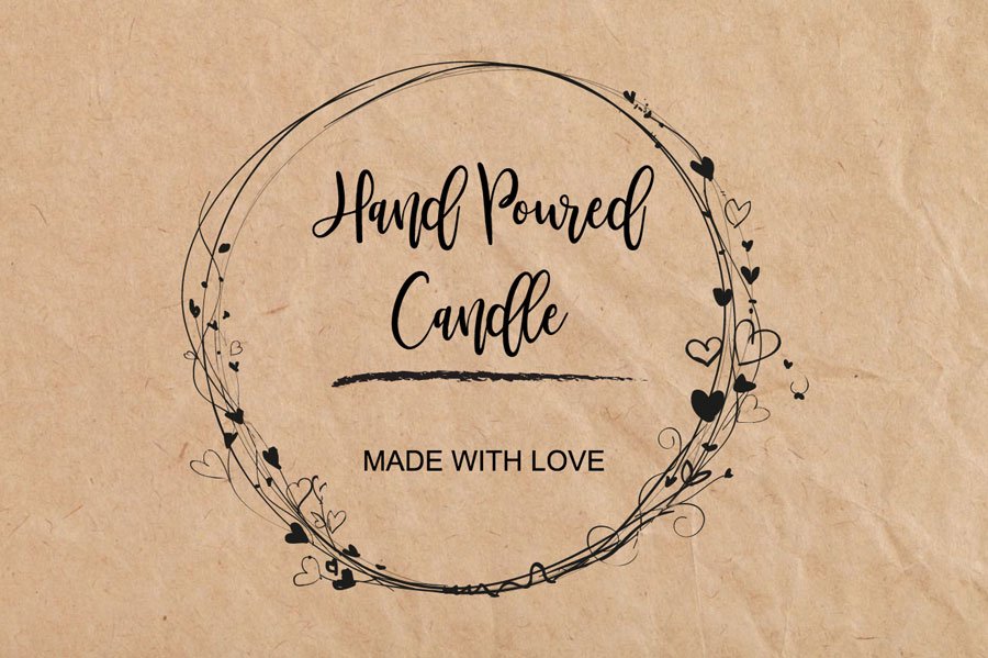 Hand Poured Candle Labels