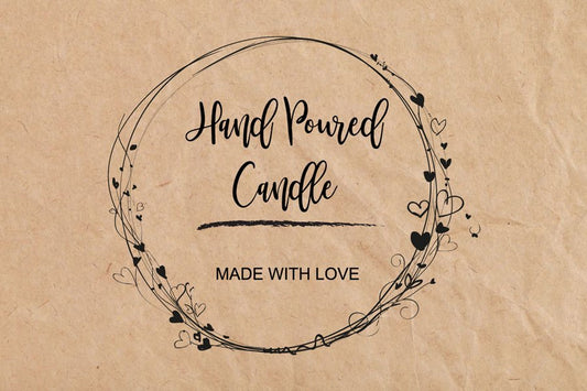 Hand Poured Candle Labels