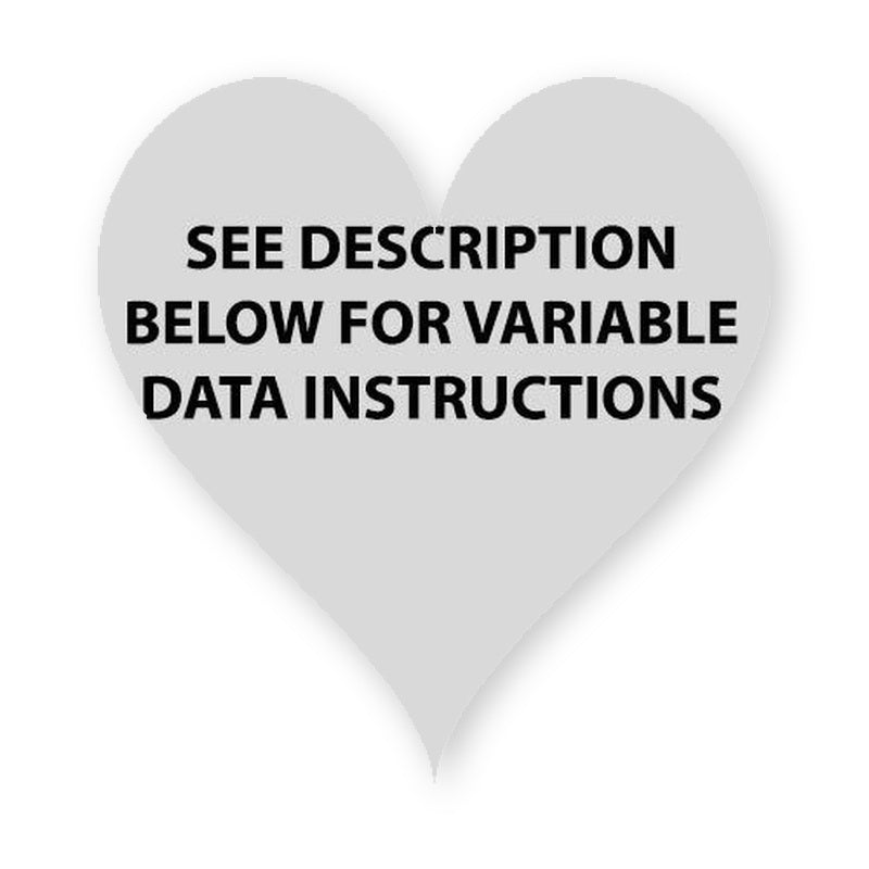 Heart Shaped Label VD