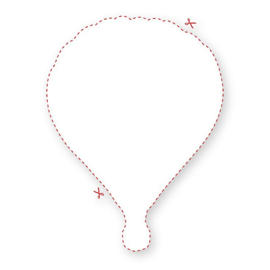 Blank Hot Air Balloon Shaped Label product image