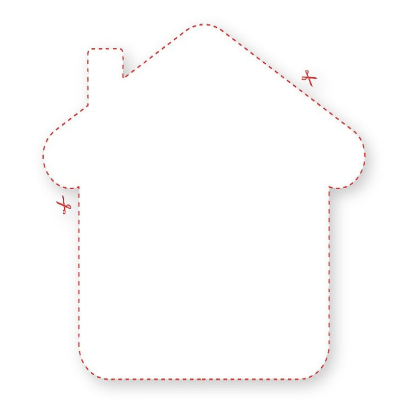 Blank House or Home Shaped Label product image