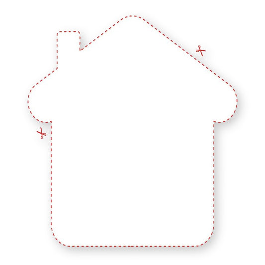 Blank House or Home Shaped Label product image