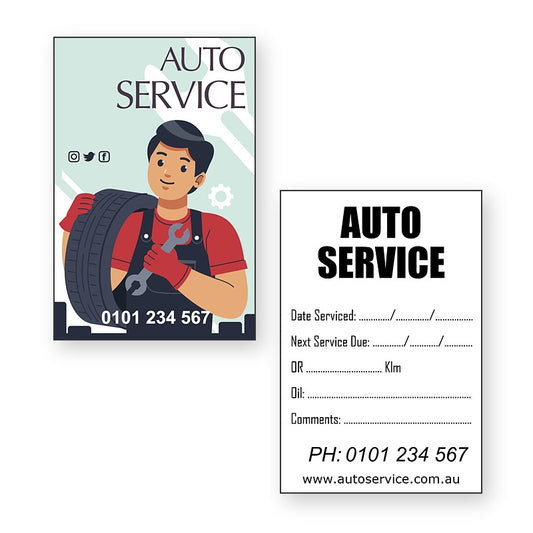Inside Windscreen Stickers – front and reverse