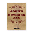 Outback Ale Beer Label