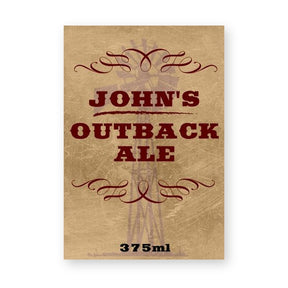 Outback Ale Beer Label