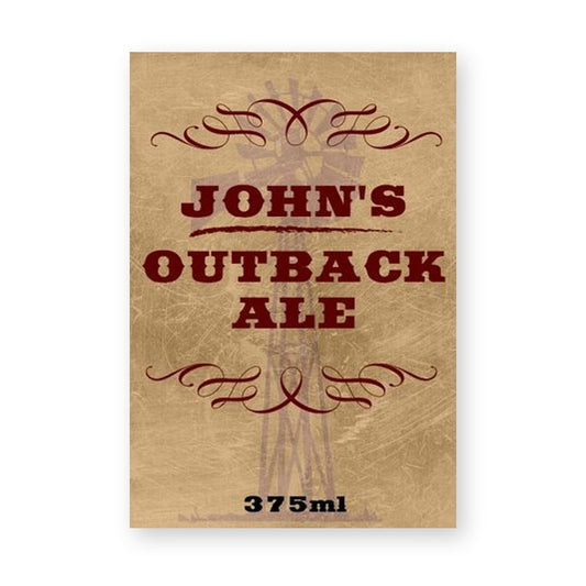 Outback Ale Beer Label