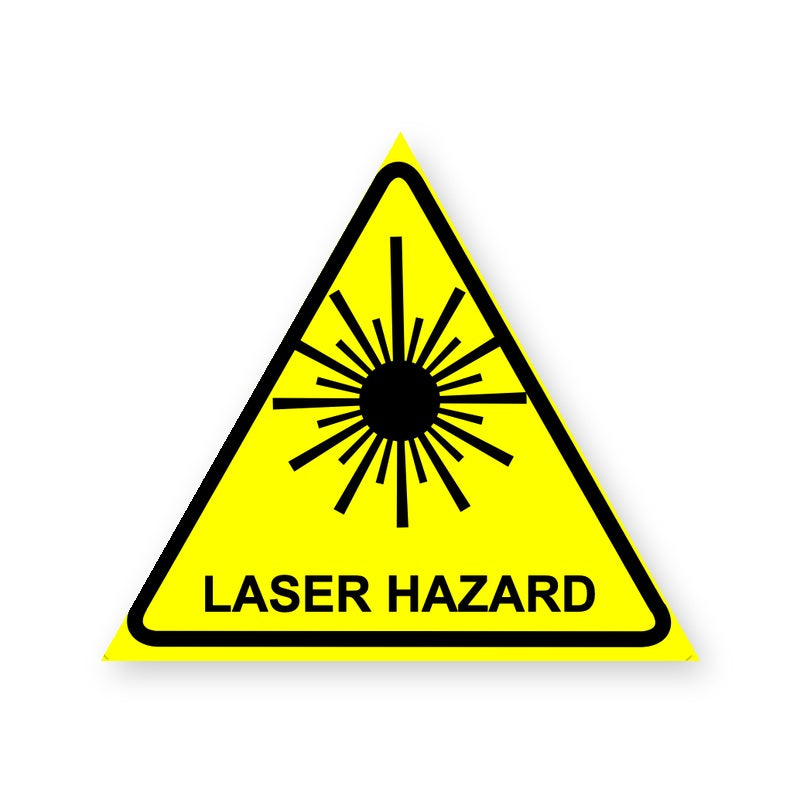 Laser Hazard Warning Sign Sticker