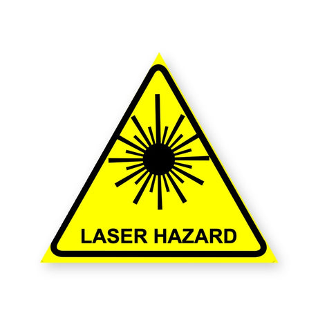Laser Hazard Warning Sign Sticker