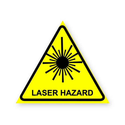 Laser Hazard Warning Sign Sticker