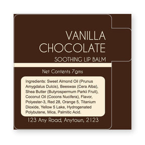 Lip Balm Template Horizontal Label