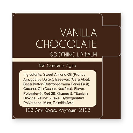 Lip Balm Template Horizontal Label