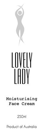 Lovely Lady Moisturising Skin Cream Label