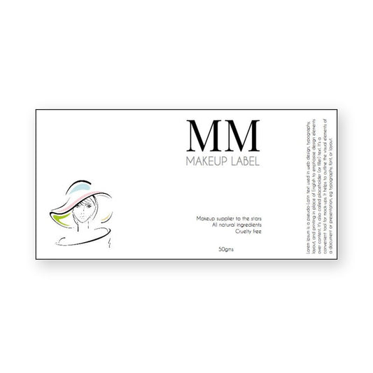 Makeup Label – product label