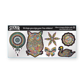 Mandala free sticker sheet