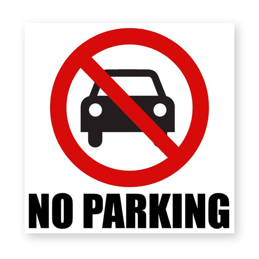 No Parking Square Sign