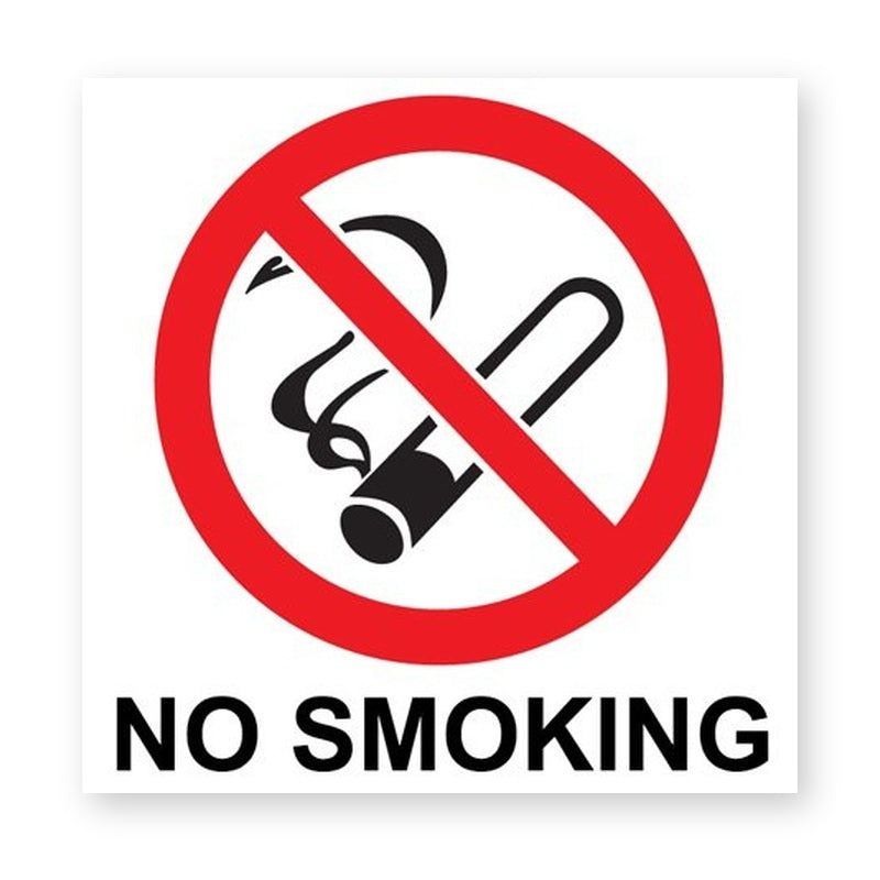 No Smoking Warning Symbol Sticker
