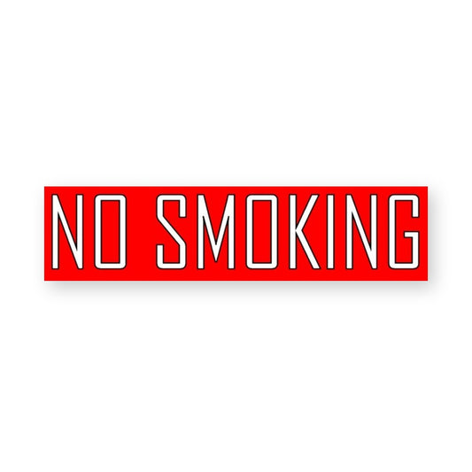 No Smoking Warning Sign Sticker
