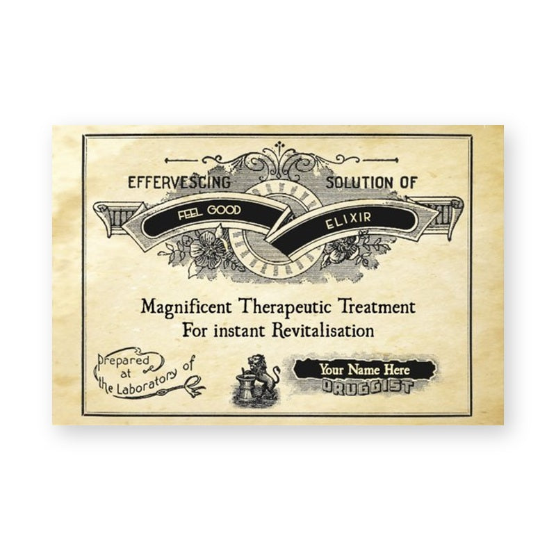 Vintage Medicine or Liquor Bottle label