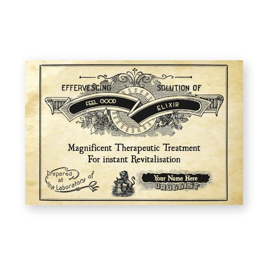 Vintage Medicine or Liquor Bottle label