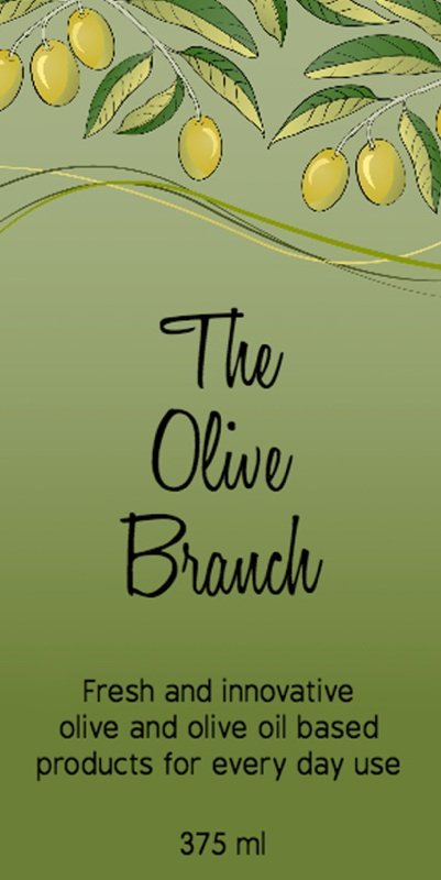 Olive Branch Olive Products Label